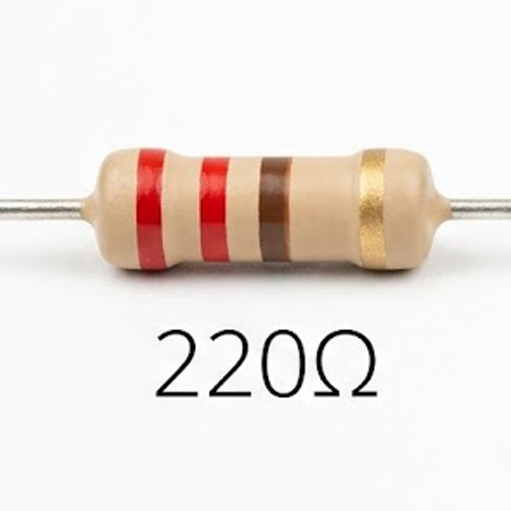 Resistor (220Ω, 1KΩ, 10KΩ)