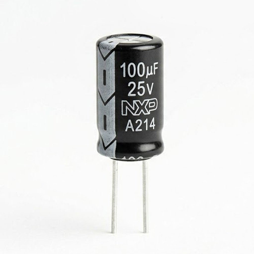 Capacitor (Electrolytic 100µF / 25V)